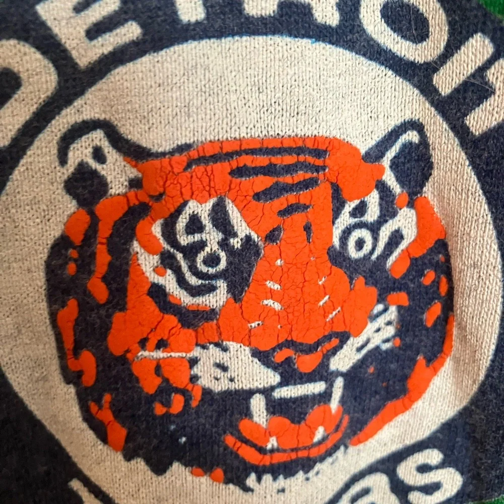 Vintage Detroit Tigers kids shirt w/ mesh sleeves- Medium 10,12 - Vintage, 80’s - Picture 6 of 15